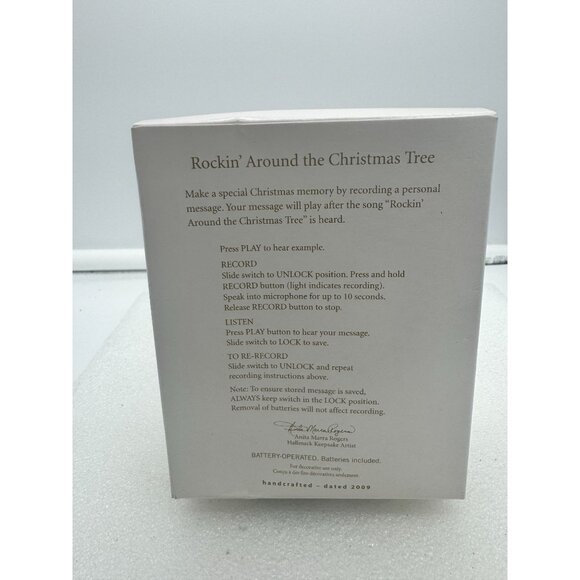 Hallmark Keepsake Magic Recordable Ornament Rockin Around the Christmas Tree - Picture 2 of 6